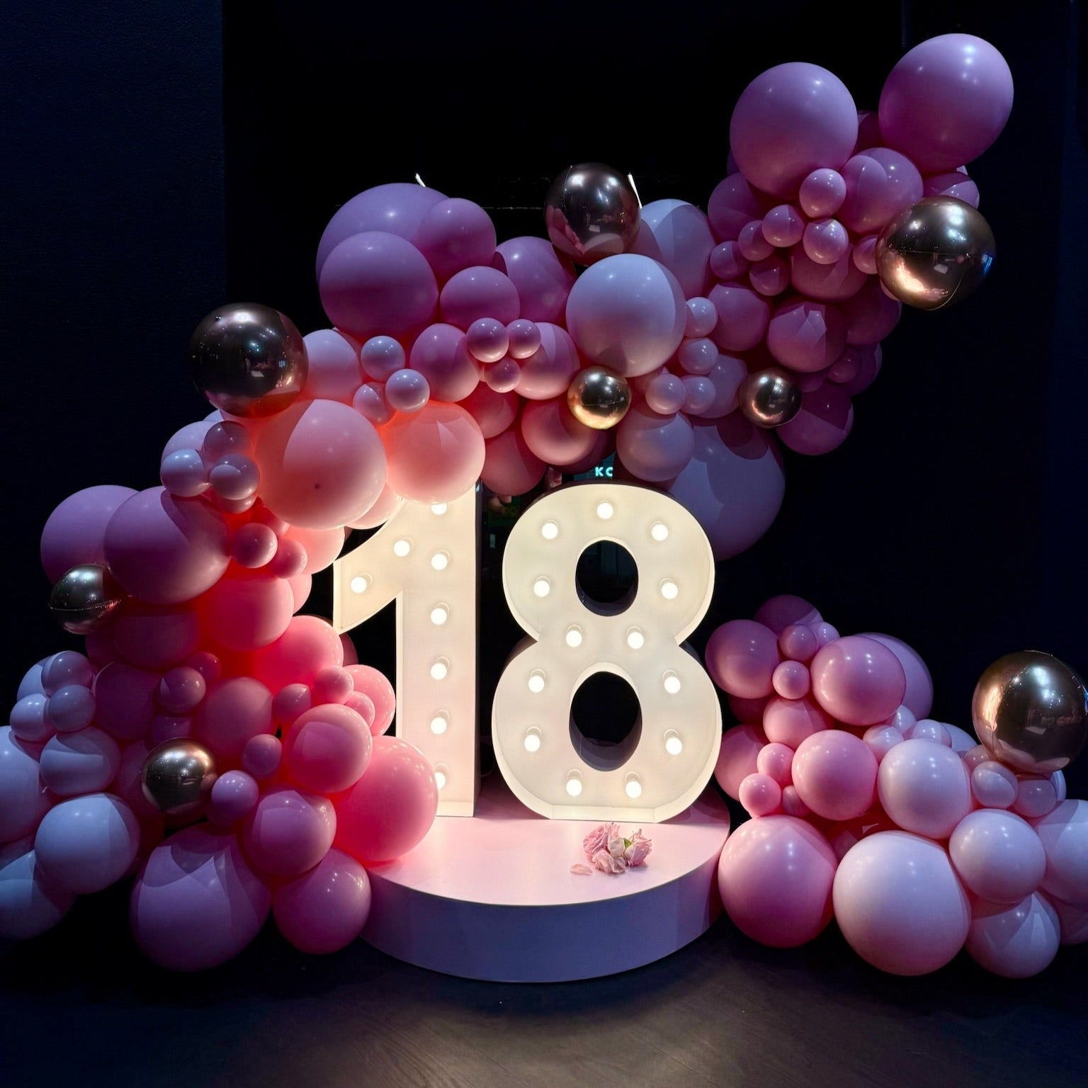 Giant Light Up Number Hire Melbourne – 1m Illuminated Numbers
