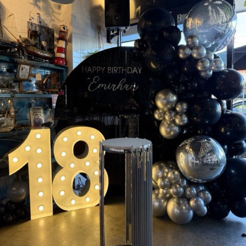 Giant Light Up Number Hire Melbourne – 1m Illuminated Numbers