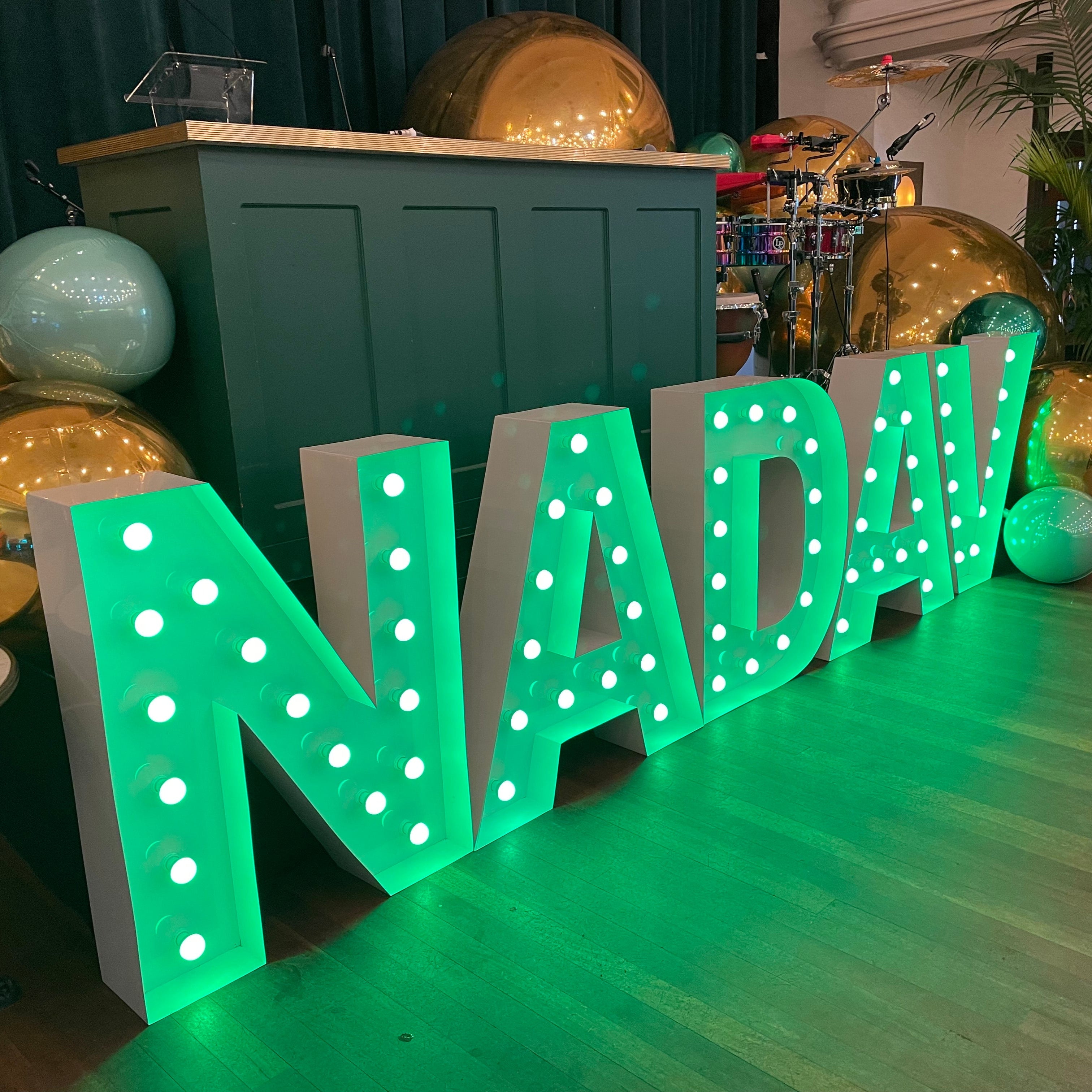 Custom Light Up Letters Hire Melbourne