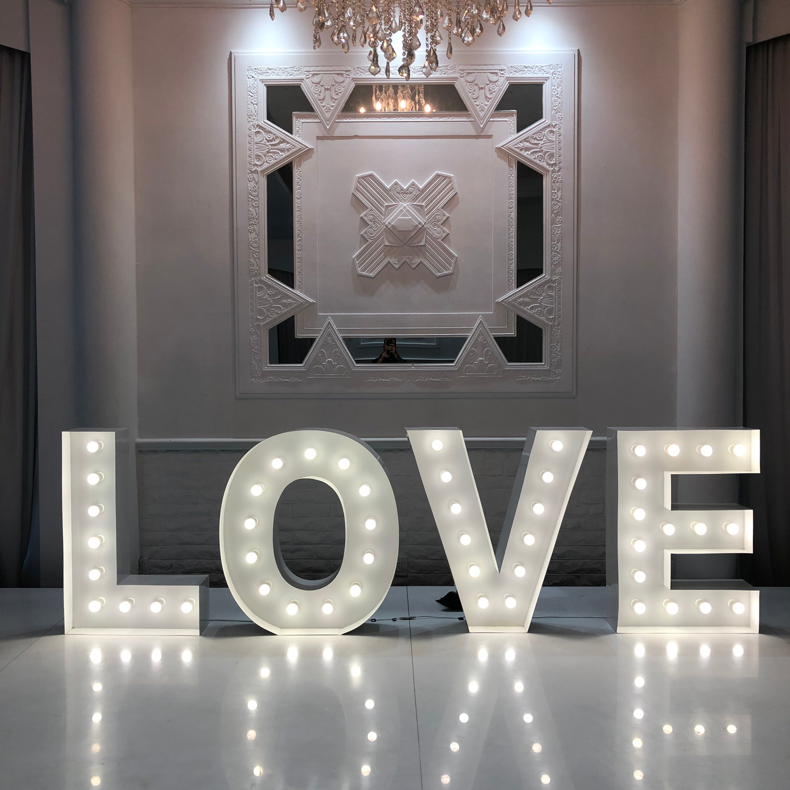 LOVE Light Up Letters Hire Melbourne