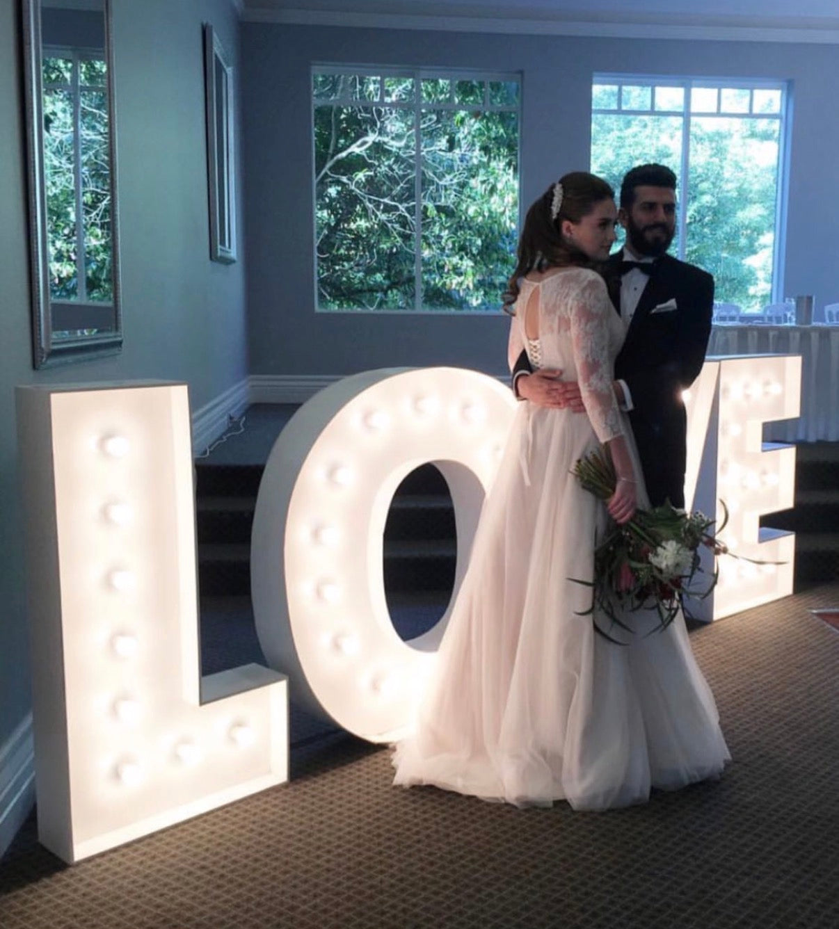 LOVE Light Up Letters Hire Melbourne