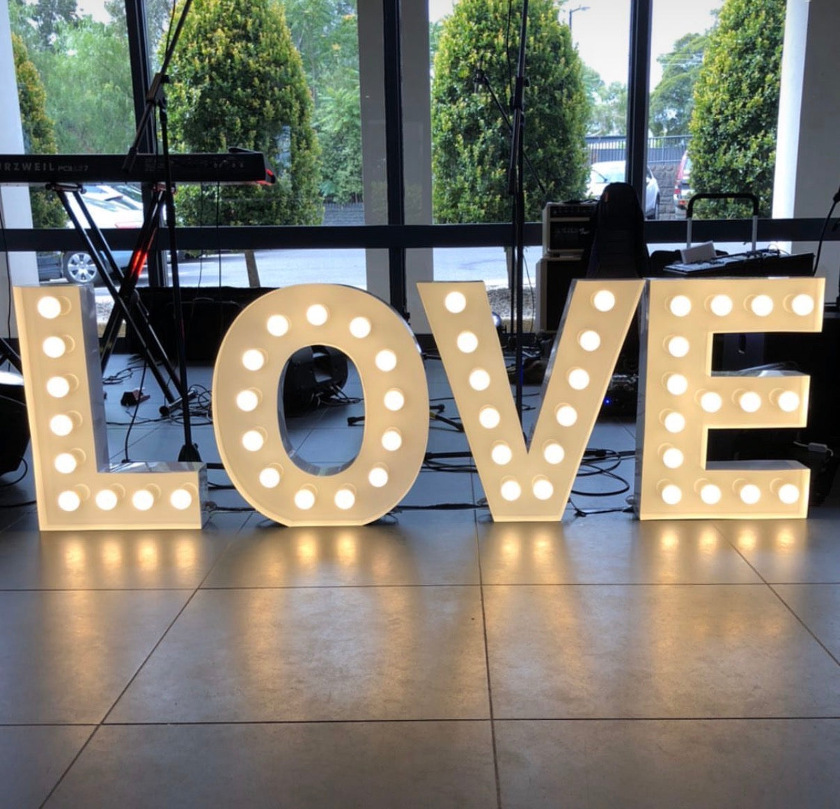 LOVE Light Up Letters Hire Melbourne