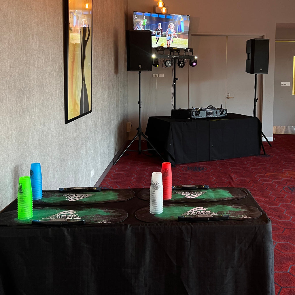 Cup Stacking Competition Hire Melbourne | Interactive Event Game