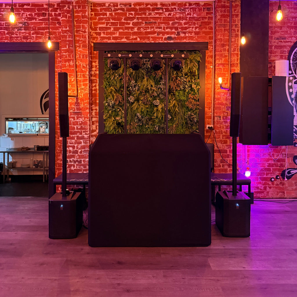 DJ Booth Hire Melbourne | Black & White Professional DJ Booth