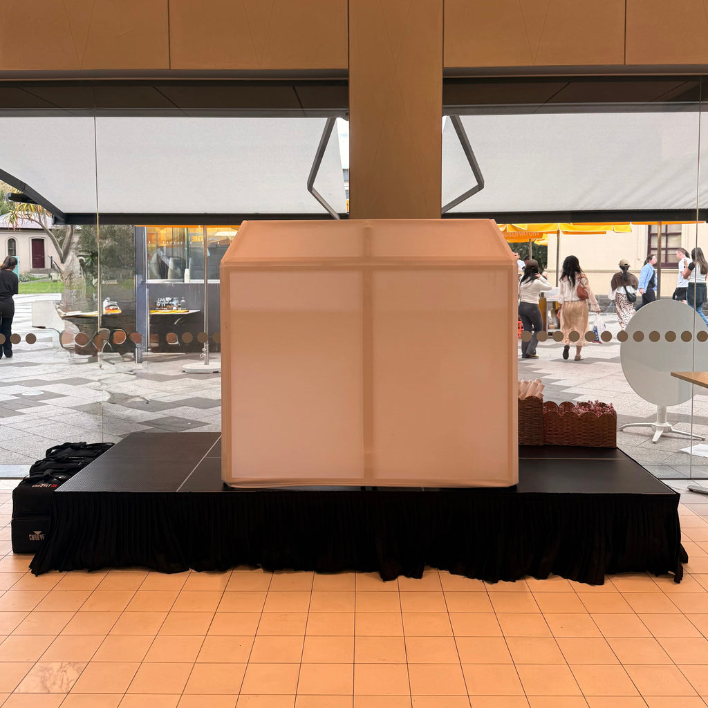 Event Staging Riser Hire Melbourne | Modular Stage Platforms for DJs, Bands & Event Styling