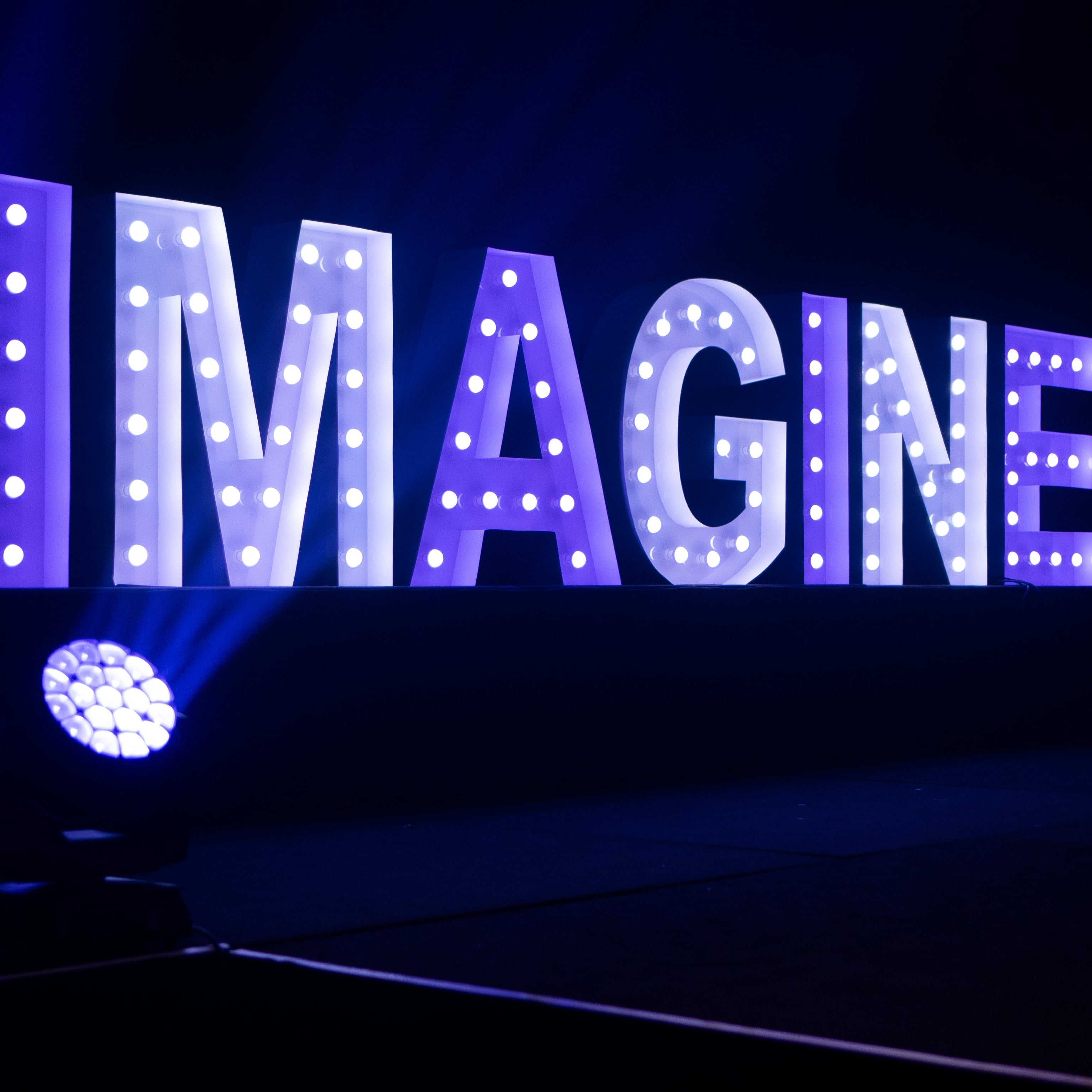 Corporate Light Up Letter Hire Melbourne - 1m Illuminated Letters