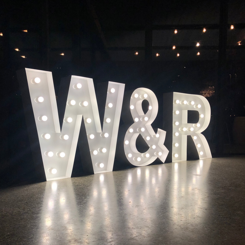 Wedding Initials for Hire Melbourne. Big letters for hire Melbourne