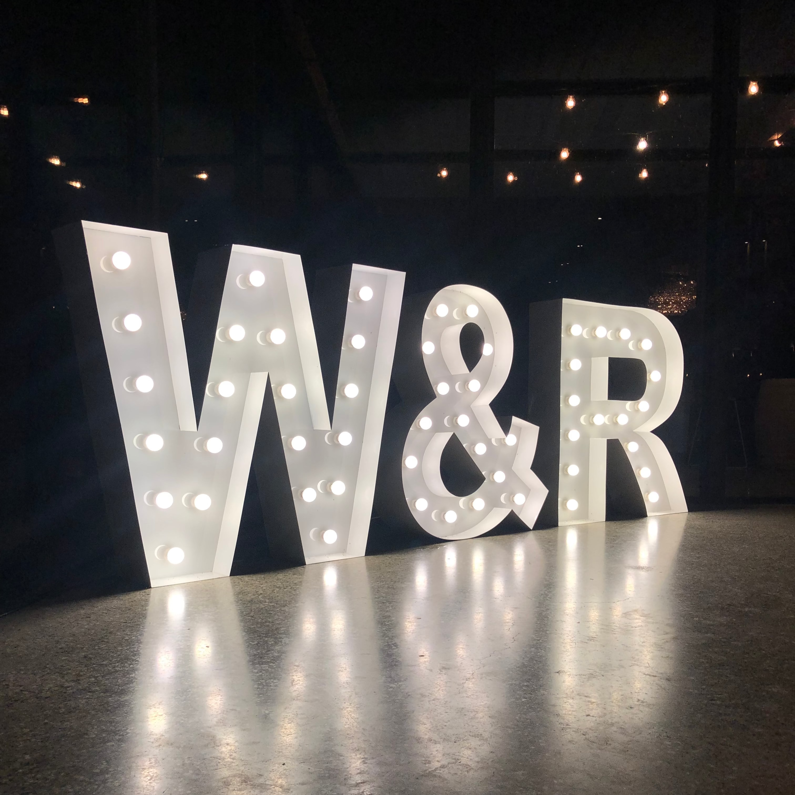 Wedding Initials for Hire Melbourne. Big letters for hire Melbourne