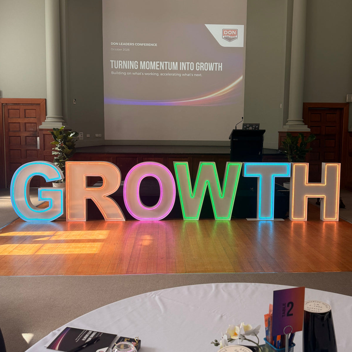 Corporate Neon Letter Hire Melbourne