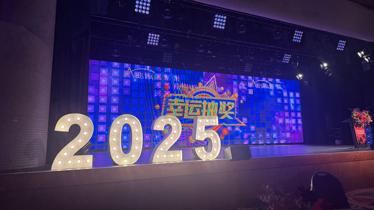 Crown Palladium Melbourne event light up letters installation for Chinese New Year