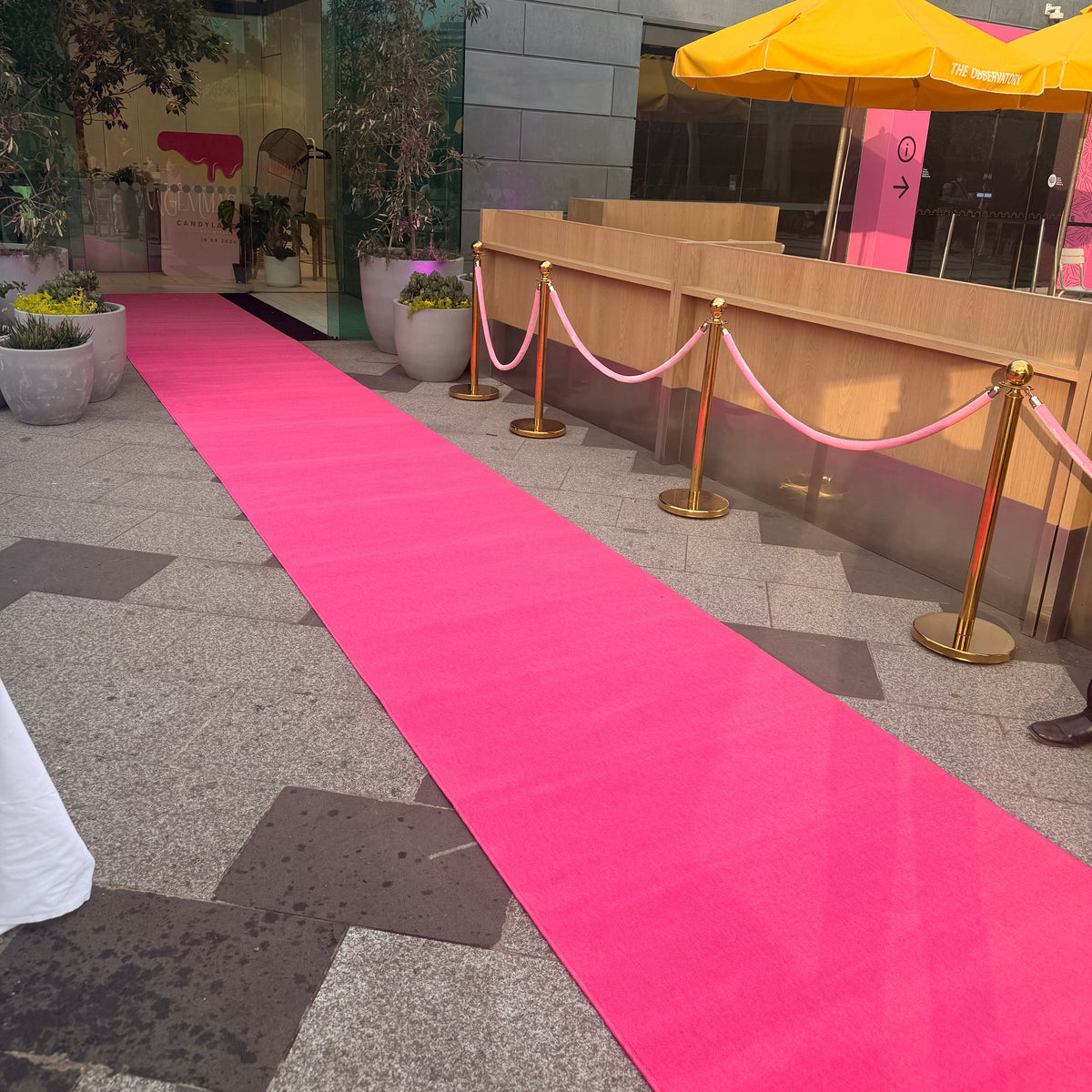 Pink Carpet Hire Melbourne | 10m Event Carpet for Birthdays, Bat Mitzvahs & Celebrations
