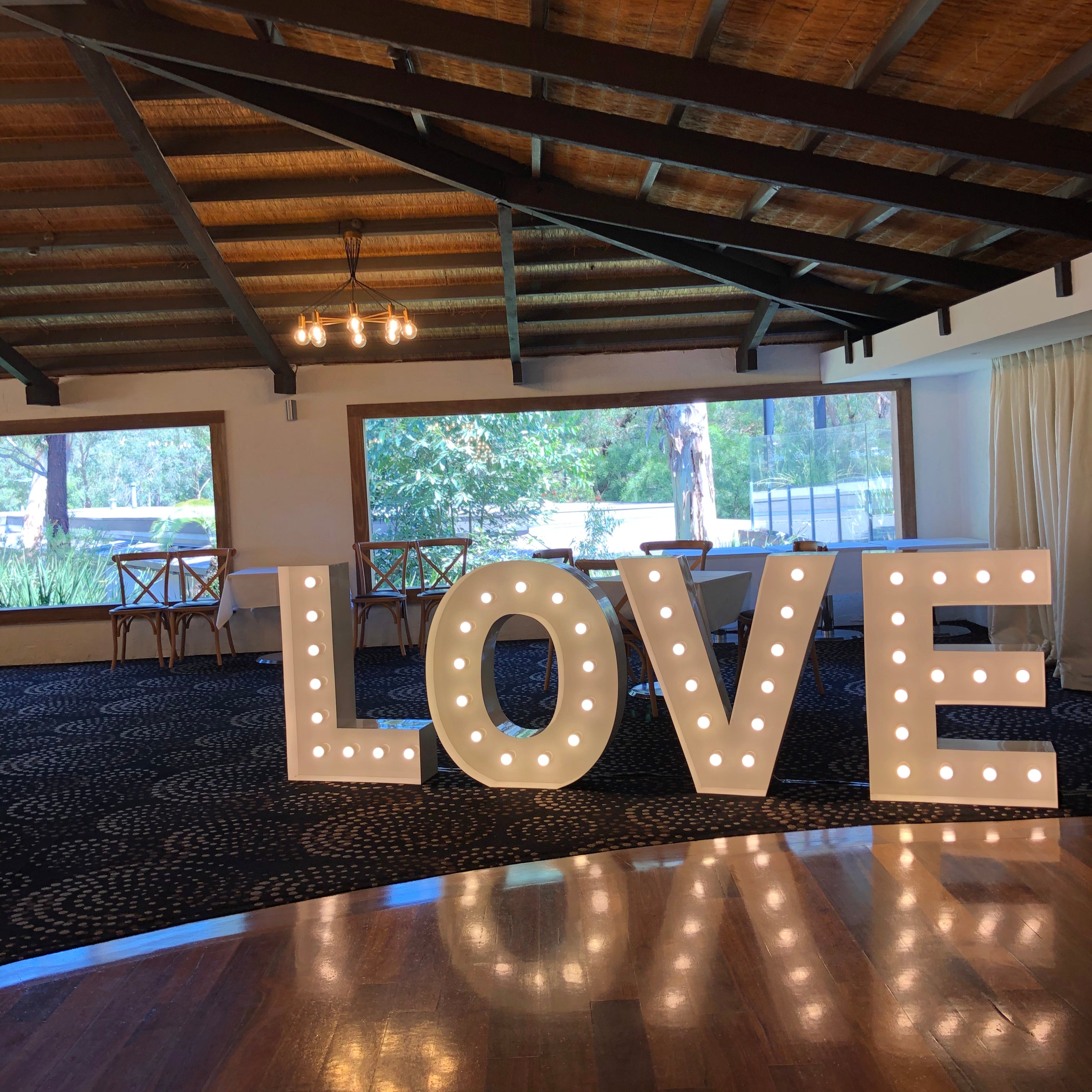 LOVE Light Up Letters Hire Melbourne